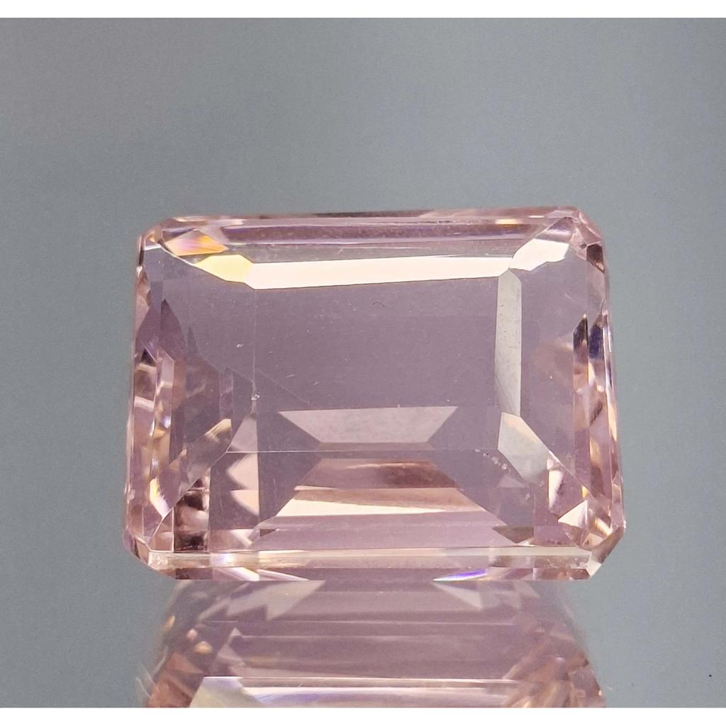 Emerald Cut Lab Created Light Pink Topaz 112-114 Ct Fabulous Loose Gemstone