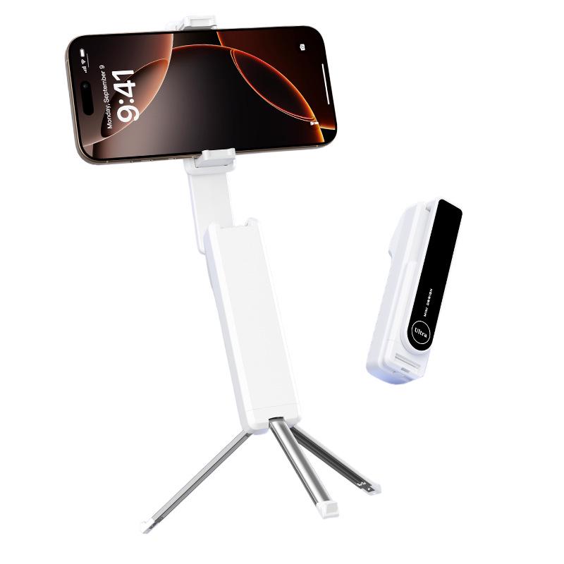 Mini Bluetooth Selfie Stick: 360° Rotation, Anti-Shake, Telescopic, Handheld, Pocket-Friendly for i8/i10 Devices.