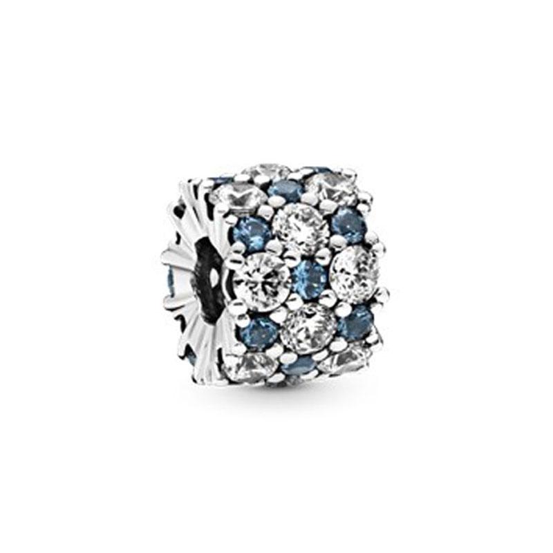 Moon Paw Clasp Clip Charm Copper Square Stone Spacer Bead Fit Original Bracelet Diy For Woman Girl Jewelry