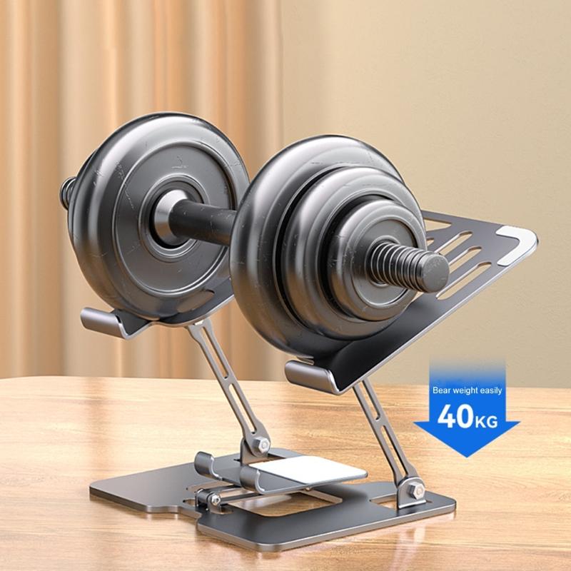 Adjustable Laptop Phone Cooling Stand 2 in 1 Foldable Laptop Tablets Holder For Laptop Ergonomic Adjustable Laptop Stand