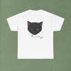 Schwarze Katze mit Zigarette T-Shirt Vintage Atmungsaktiv Dehnbar Weich Vielseitig Grafik Streetwear Homme Lässig Stilvoll