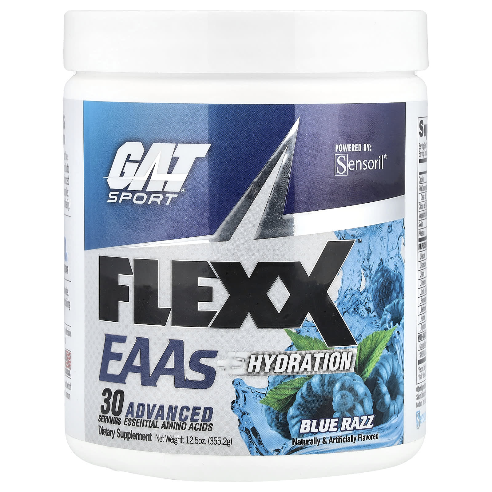 

GAT, Flexx EAAs + Hydration, Blue Laz, 355.2g (12.5oz)