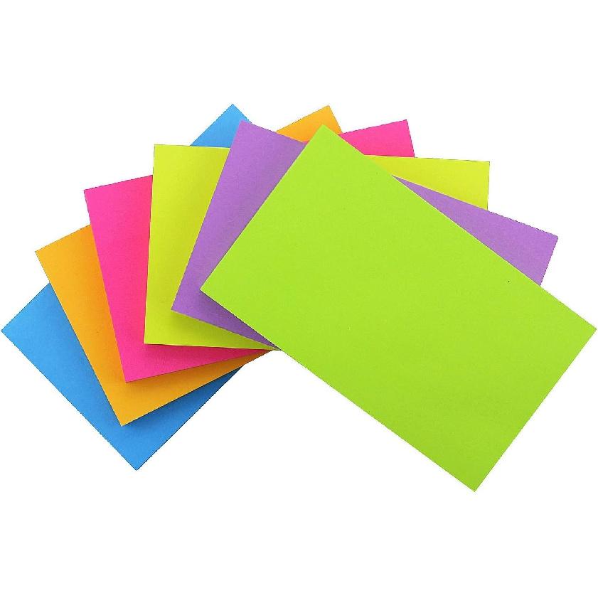 Early Buy Sticky Notes 6 Bright Color 6 Pads Self-Stick Notes 4 in x 6 in, 45 Sheets/Pad 3x5 in 70sheet/Pads
