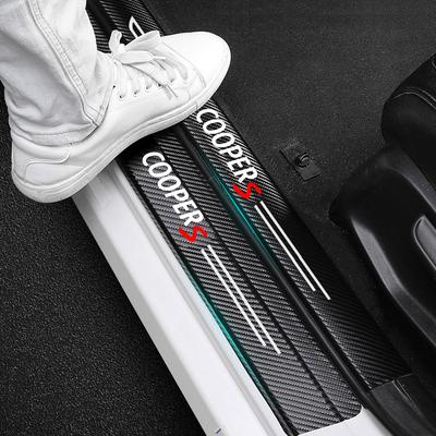 Car Sticker Carbon Fiber Decorative Strip Car Door For BMW Mini Coopers One S JCW R55 R56 R60 F55 F56 Countryman