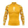 KENNYFLOWERS Mens Long Sleeve Rash Guard Quick Dry Surfing Wetsuit UV Protection Water Sports