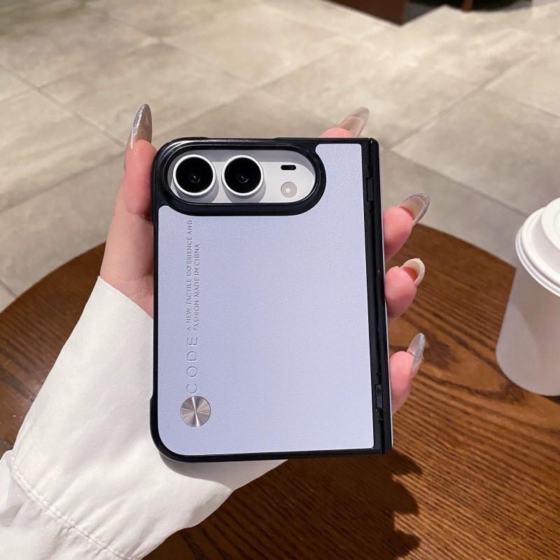 IPhone Duo Flip Case With Full Coverage Protection Vegan Leather Cover Hinge Reinforced Drop Proof Design