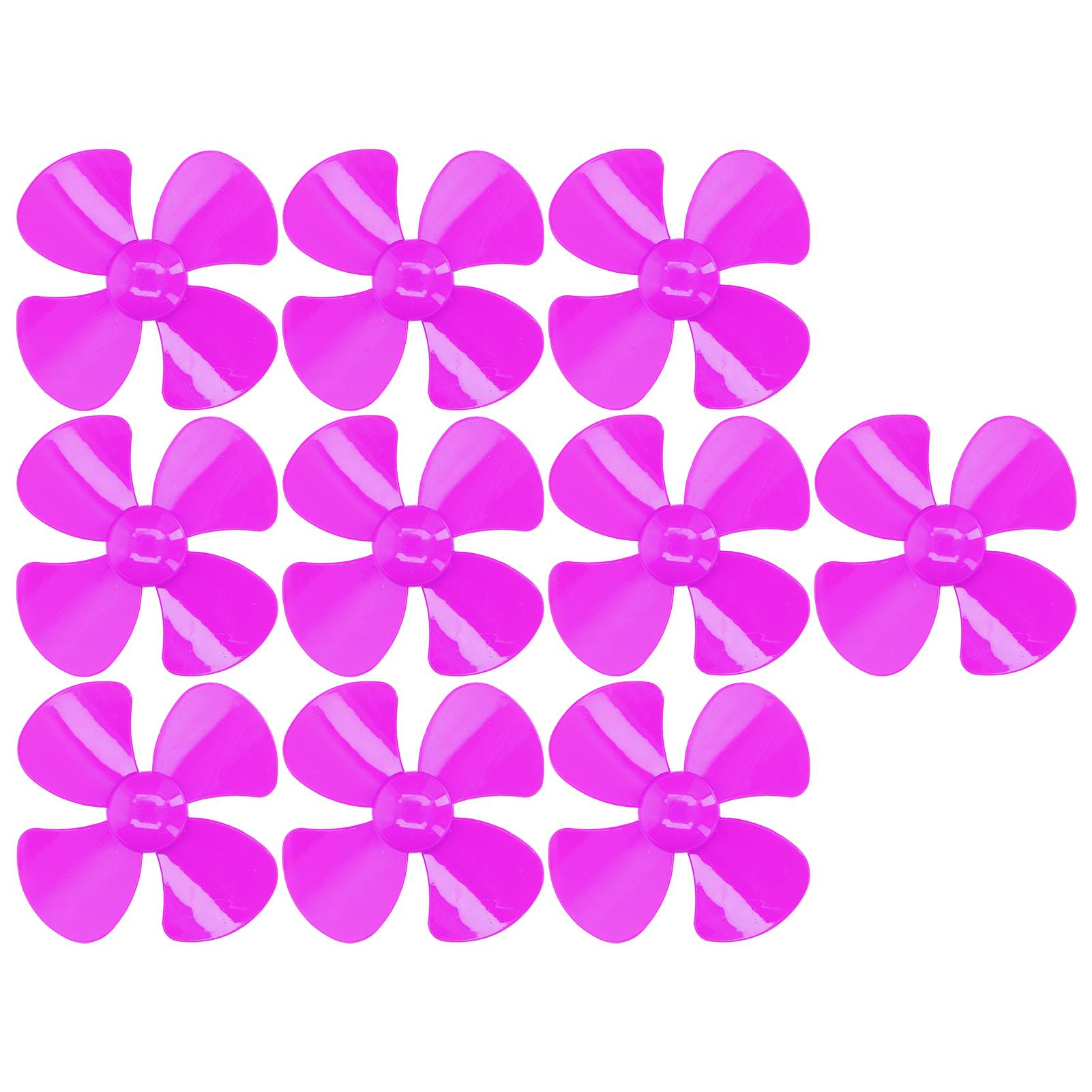 

10Pcs Propeller 4 Blades Strong Wind Durable Materials Light Weight 40mm DIY Toy Car Propeller рожевий червоний колір