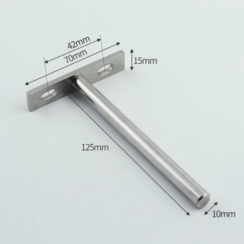 1PC 3/4/5/6 Inches Silver Metal Folding Shelf Support Bracket Hidden Floating Wall Shelf Support Brackets For Heavy Duty Bracket