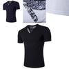 Premium Quality Men's T-shirt Slim Fit Floral V-neck Casual Tee For Everyday Wear