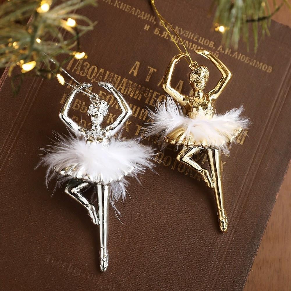 Ballet Girl Xmas Tree Decorations Plastic Christmas Ornaments  Xmas Party