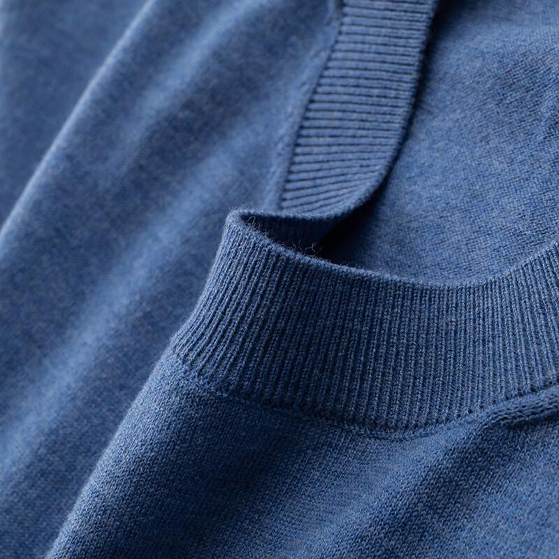 Dibinze Men's Plus Size Wool Knit Short Sleeve T-Shirt