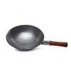 Traditional Forged Old-fashioned True Stainless Wok, Not Easy To Stick To Cast Iron Wok, Flat-bottomed Wok Uncoated Gift Pot
