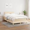 VidaXL Divan Bed with Mattress Cream 120x200 Cm Fabric - Model 3140926