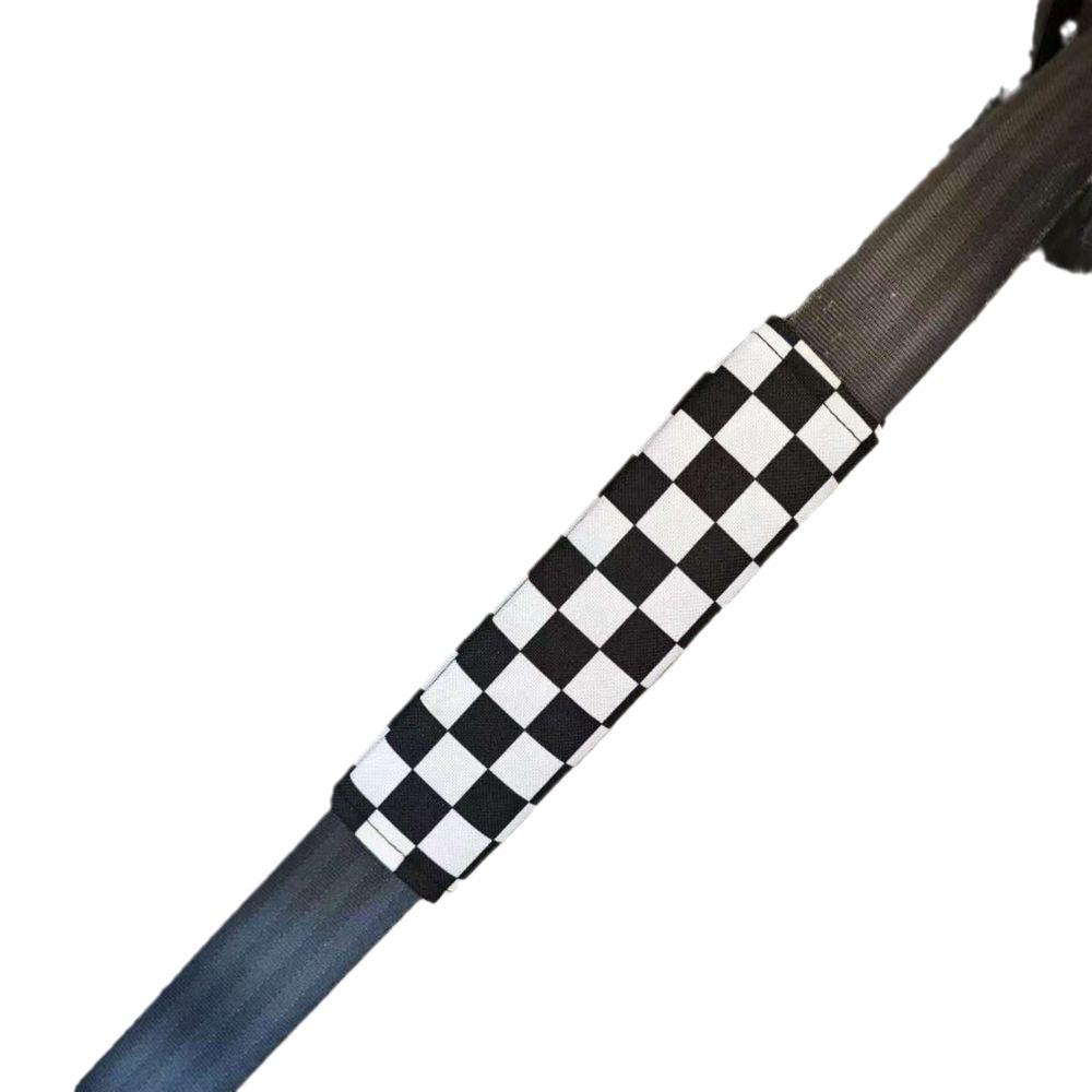 Plaid Children's Car Seatbelt Shoulder Pad & Armrest Cover - All-Season Universal Strap Protector