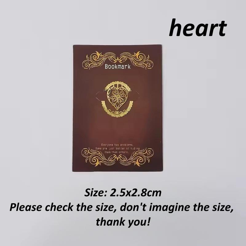 1PC Vintage Metal Lace Bookmark Heart Key Cat Deer Shape Paper Clips Aesthetic Novelty Page Holder Clip For Diaries And Books