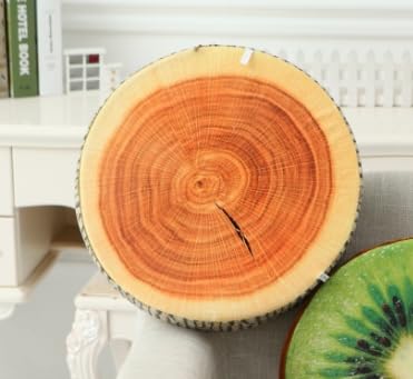 [dokidoki] Stump Log Cushion Plush Floor Cushion Sleeping Pillow Wood Pillow Camping Decor