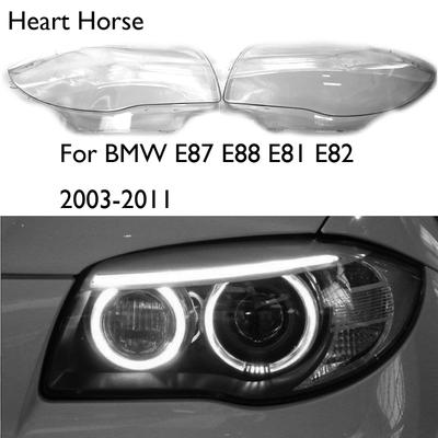 For BMW E87 E88 E81 E82 Car Front Headlight Lens Cover 2003-2011 Auto Shell Headlamp Lampshade Transparent