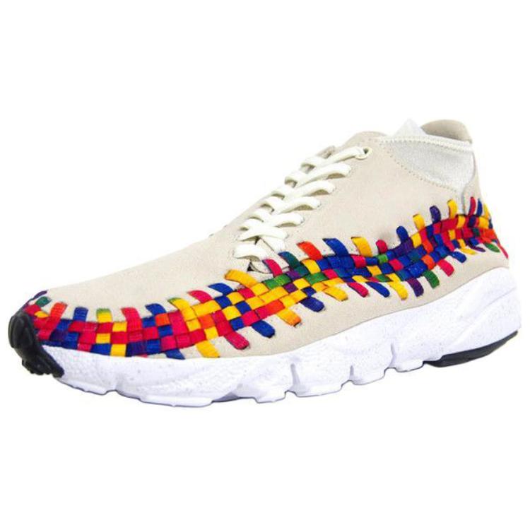 New Nike Air Footscape Woven Chukka Rainbow 525250-111