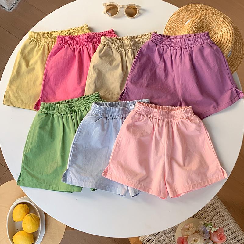 18/5000 Girls' And Boys' Casual Shorts For Summer, Loose Cotton And Linen Shorts For Children