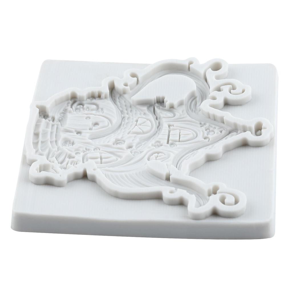 Fairy Garden House Silicone Mold Teapot House Fondant Molds Cake Decorating Tools Theme Cake Dessert Decorated Chocolate Candy Mold