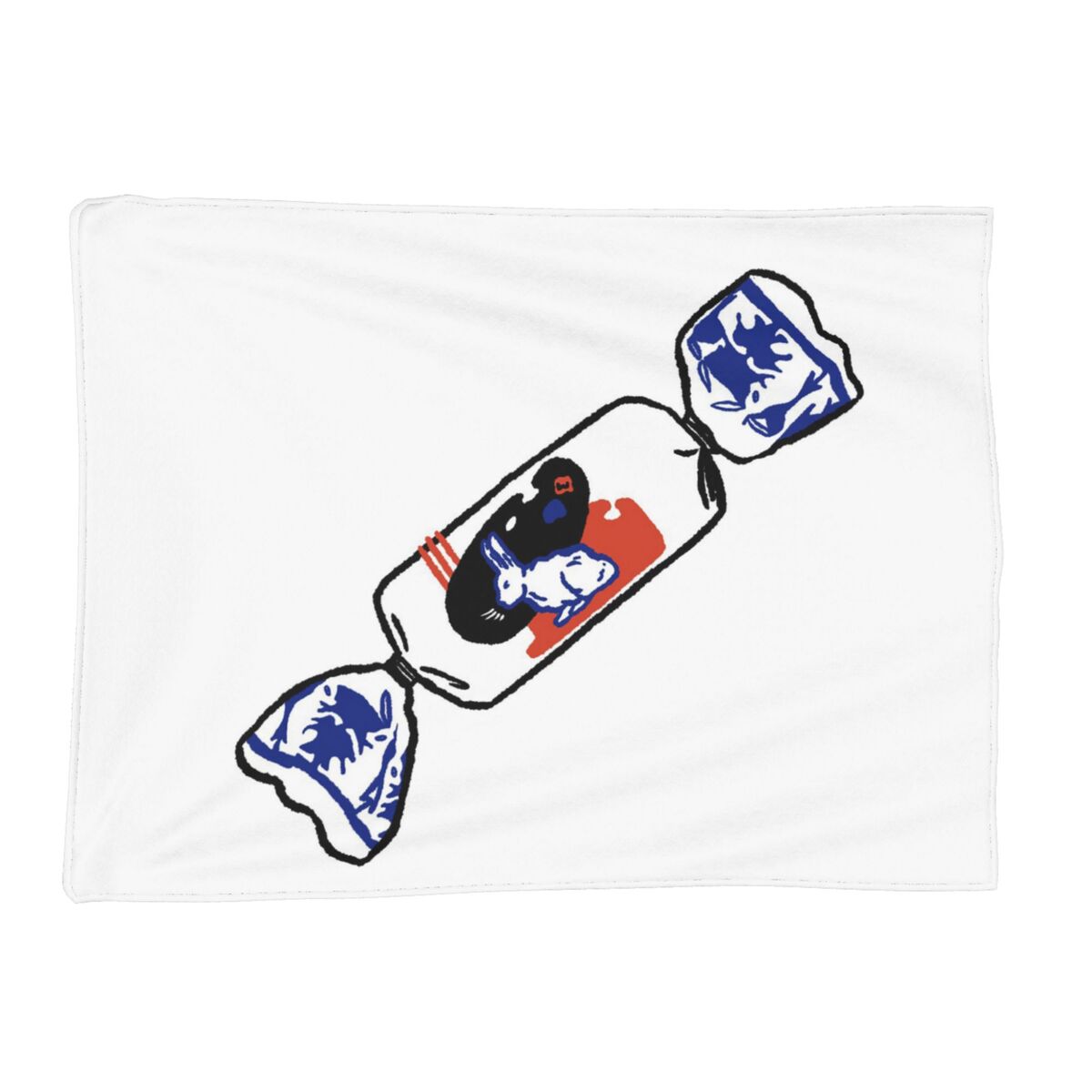 

White Rabbit Candy Blankets Soft Warm Flannel Throw Blanket Bedspread for Bed Living room Picnic Travel Home Sofa 80x120cm