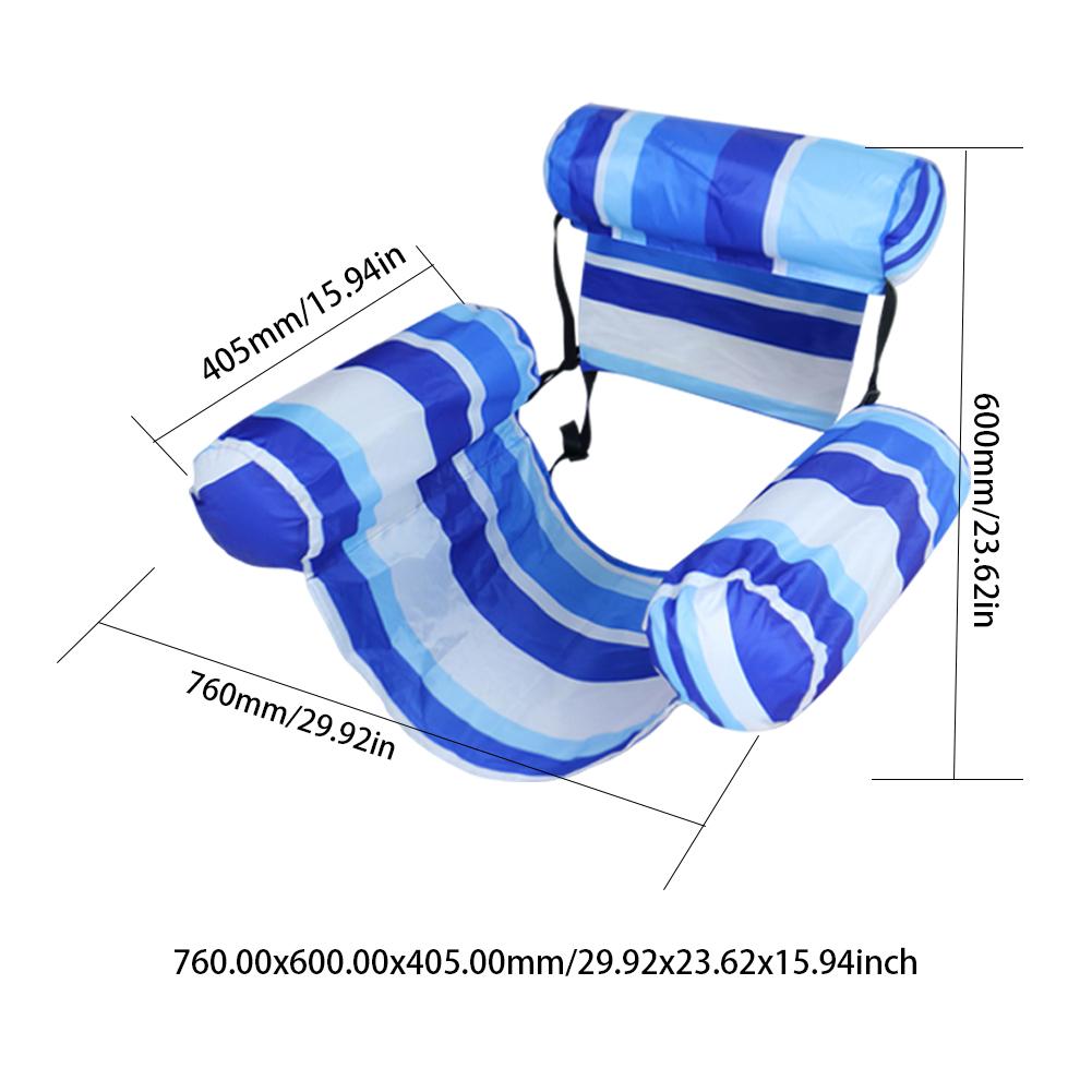 PVC Inflatable Pool Float Lounger Chair Swimming Pool Floating Water Hammock Summer Inflatable Sea Mattress Water Play Equipment