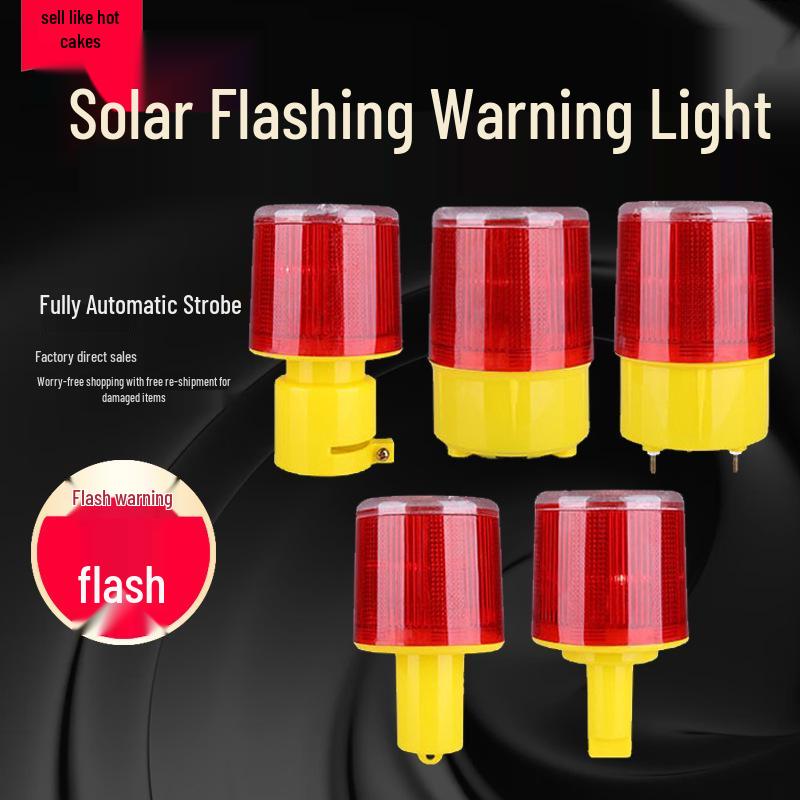 LED Solar Warning & Signal Light for Traffic & Construction, Boat Strobe, and Road Cone