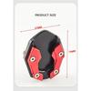 1Pc Aluminum Motorcycle Side Stand Pad Universal Enlarger Foot Extension Kickstand Support Plate For Motorbike Modification