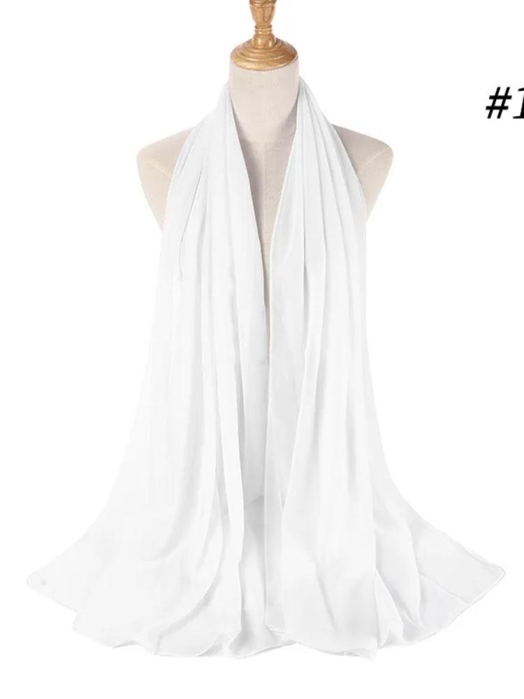 70*180cm bubble chiffon muslim headscarf for women solid color hijab scarf shawls and wraps hijab femme musulman kopftuch