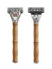 BULLDOG SKINCARE FOR MEN Original Bamboo Razor with 5 Blades + 2 Replacement Blades
