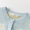 DAVE&BELLA Girls' Anti-Static Floral Knit Cardigan