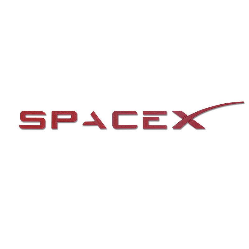 

1pcs Pretty ABS Spacex Letters Logo Stickers for Model 3 X Y S CarRaer Trunk Emblem Badge Refit Styling Auto Accessories ABS&1pcs for Spacex червоний