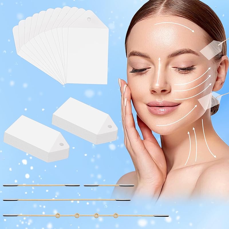 Face Lift Tape Invisible, 152PCS Face Tape Lifting Invisible, Neck Tape Lifting Invisible, Secret Makeup Tape for Double Chin, Instant Face Lift,