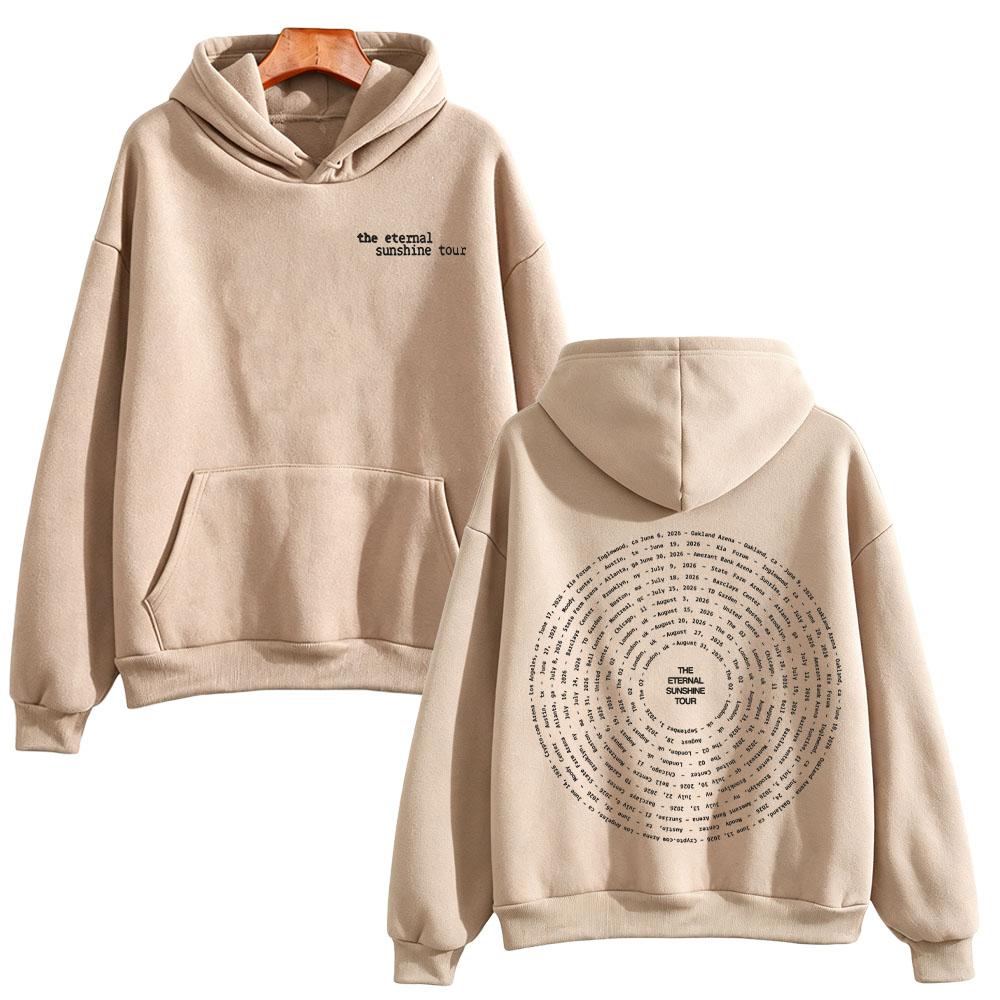 Sudadera Eternal Sunshine Tour Swirl 2026 Ariana Grande Sudaderas High Street Moda con Capucha Mangas Largas Jerséis Unisex