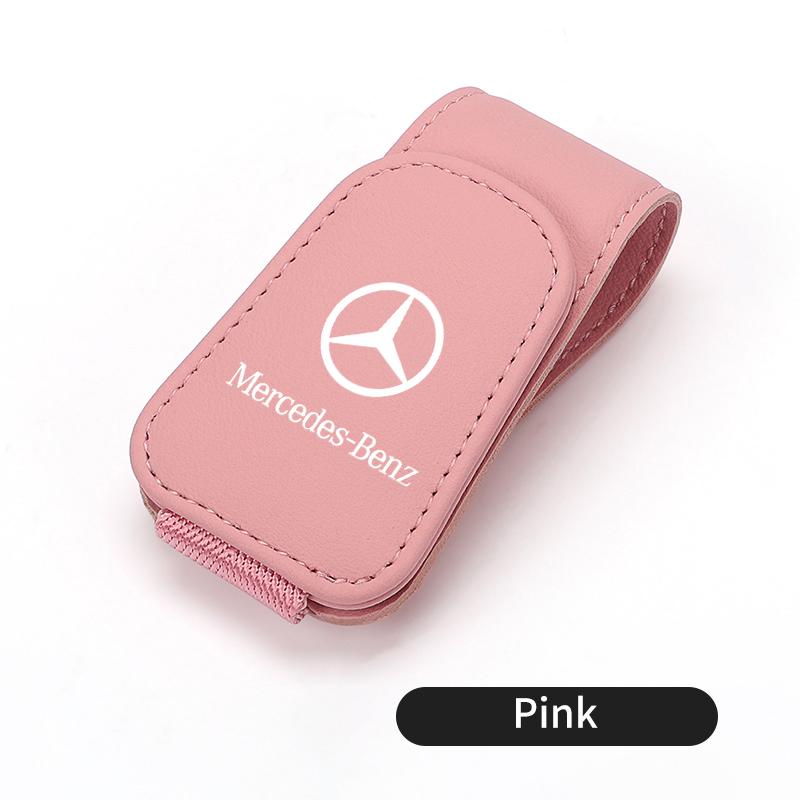 D6Magnetic Car Glasses Holder Sunshade Platep Card Ticket Clip For Mercedes Benz CLK GLC W212 C200 C300 W203 W204 W205 W169 W176