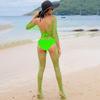 Women Fishnet Mesh Bodystockings Long Sleeve Bodysuit See Through Tights Nightwear Erotic Lingerie Crotchless Jumpsuit