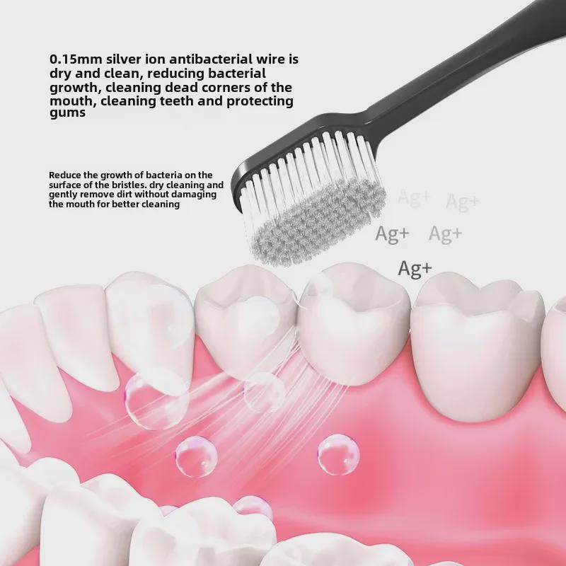 99-Hole Soft Bristle Advanced Wide Head Toothbrush with Silver Ion Brush Wire, Individually Packaged