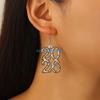 HX6F Creative 2026 Theme Earrings Acrylic Texture Geometric Earrings Ear Jewelry Suitable for Elegant Women Daily Wear