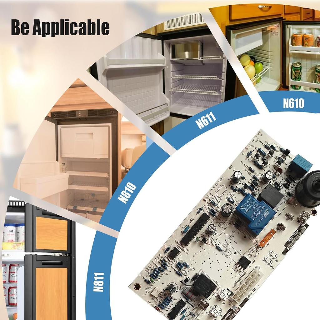621991001 Power Control Board for Norcold N611/N610/N811/N810 with Serial Number Below 9056491 Replace 621991001 RV Refrigerator Circuit Board 2-Way