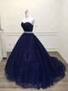 1011 Navy Blue Dress Summer Tube Top Trailing Long Dress Evening Performance Banquet Evening Dress Bride Wedding Toast
