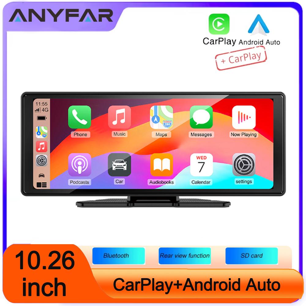 Universal Carplay Android Auto 10.26" MP5 IPS Screen Car Player Mirrorlink BT FM Radio USB Audio Output Wireless Carplay Android
