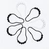 5 Bead Roller Shower Curtain Hooks Smooth Sliding Stainless Steel Construction Shower Rod Hook Bath Accessory