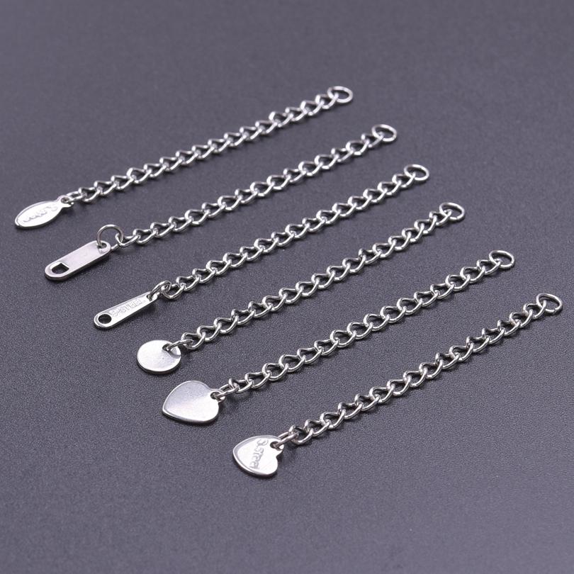 Silver/Gold Color Stainless Steel Extender/Extention/Tail Chains For Jewelry Making Bracelets Necklaces Anklets DIY Accessories