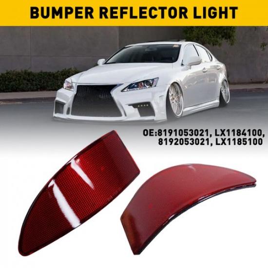 

Left+Right Rear Bumper Reflector Light 8191053021 For Lexus IS250 350 06-13 EOA
