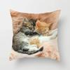 Home Decor Witchcraft Cat Stealing  Cushion Cover Cute  Sofa Car Decoration 45x45cm Pillowcase Square Polyester