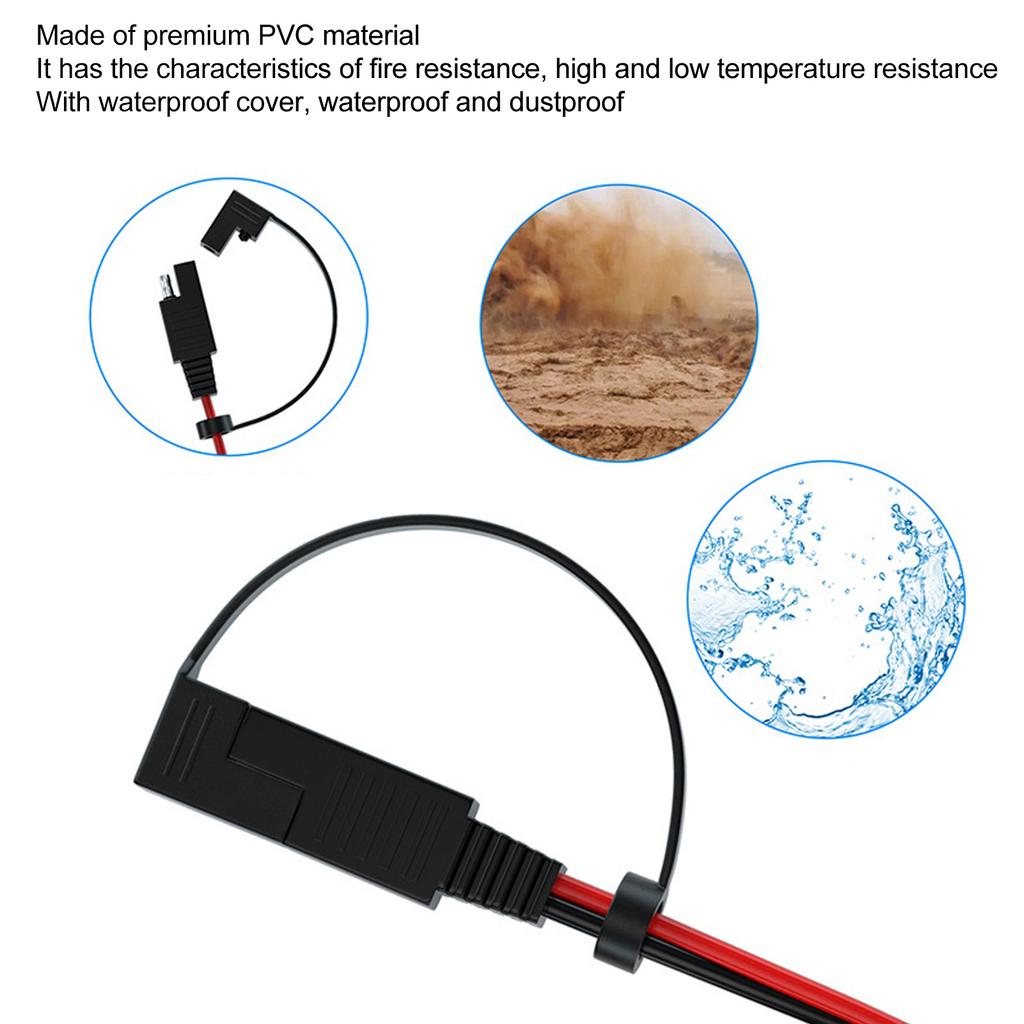 SAE Batteriekabel Schnellkupplung SAE zu Ösenklemmenkabelbaum für Motorrad Auto