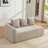 Modular Compression Sofa Made of Chenille Fabric, Filled with 30D High-elastic Foam. Easy To Move and with Non-slip Floor, Ideal for Living room.Gray