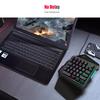HXSJ Single Hand Membrane Keycap Gaming Keyboard 35 Keys Single Hand Keypad with FN Keys
