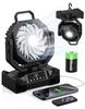 New Cool Breeze KINGLEAD Camping Fan with DC 5 Wind Speed 3 Color LED Touch Automatic Sleep Timer Compact Tabletop Fan for Car Emergency and