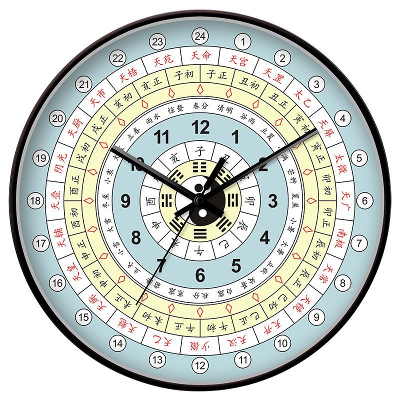 Bagua Clock Wall Clock Living Room Silent Clock Modern Creative Wall Hanging Simple Minimalist Wall Clock Quartz Clock